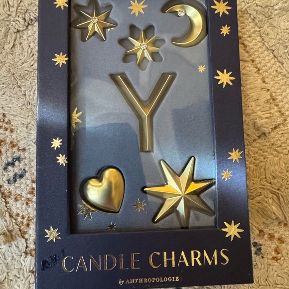 Anthropologie Gold Embellished Candle Charms - Picture 2 of 4
